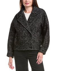 Maje Wool-Blend Coat