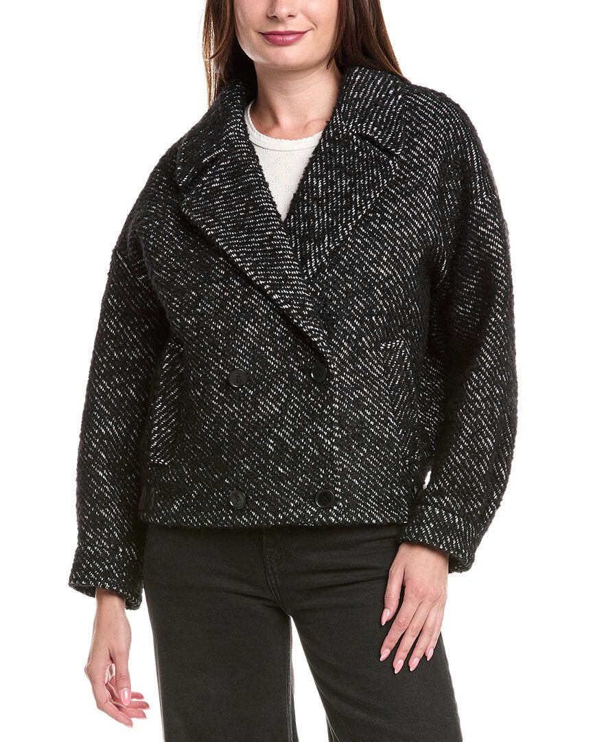Maje Wool-Blend Coat