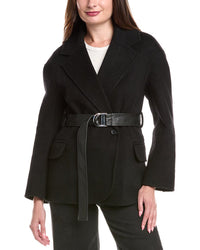 Maje Wool-Blend Coat