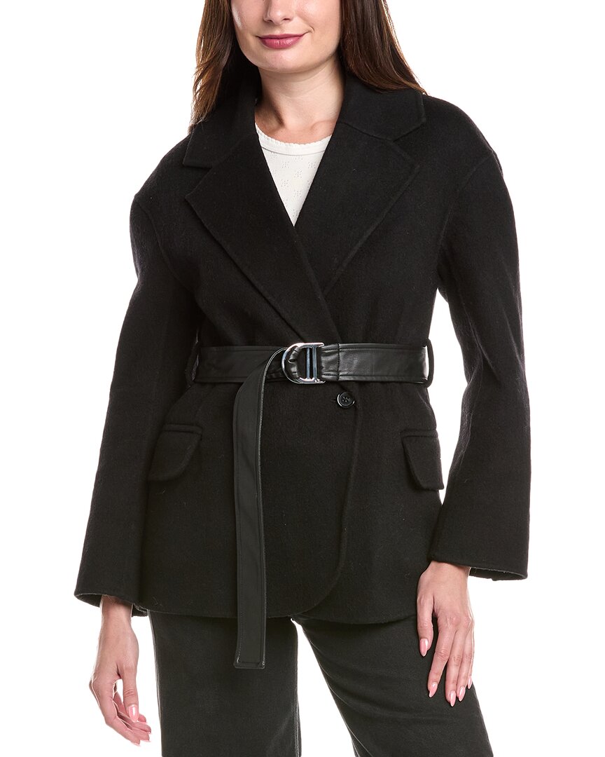Maje Wool-Blend Coat
