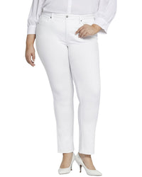 Nydj Plus Sheri Optic White Slim Jean White