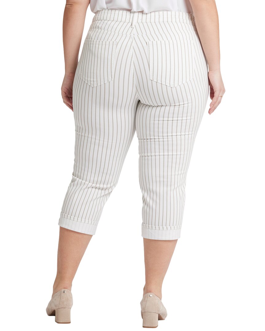 Nydj Plus Marilyn Beach Cruise Stripe Crop Jean