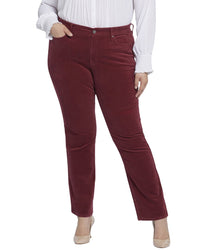 Nydj Plus Marilyn Cranberry Pie Straight Leg Jean