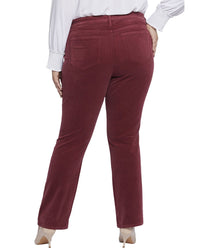 Nydj Plus Marilyn Cranberry Pie Straight Leg Jean