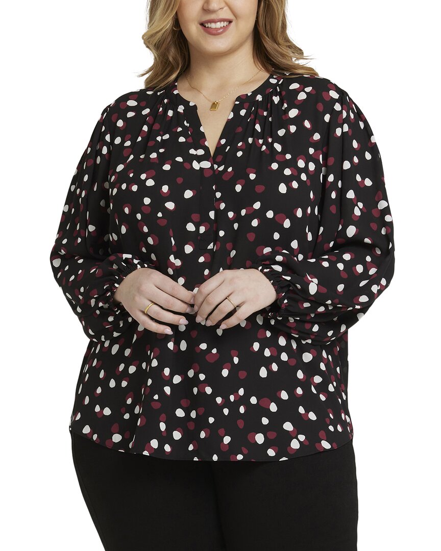 Nydj Plus Popover Blouse Multi