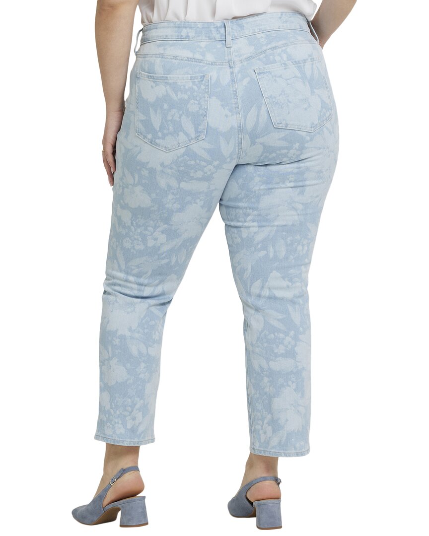 Nydj Plus Marilyn Marian Annabella Print Ankle Crop Jean