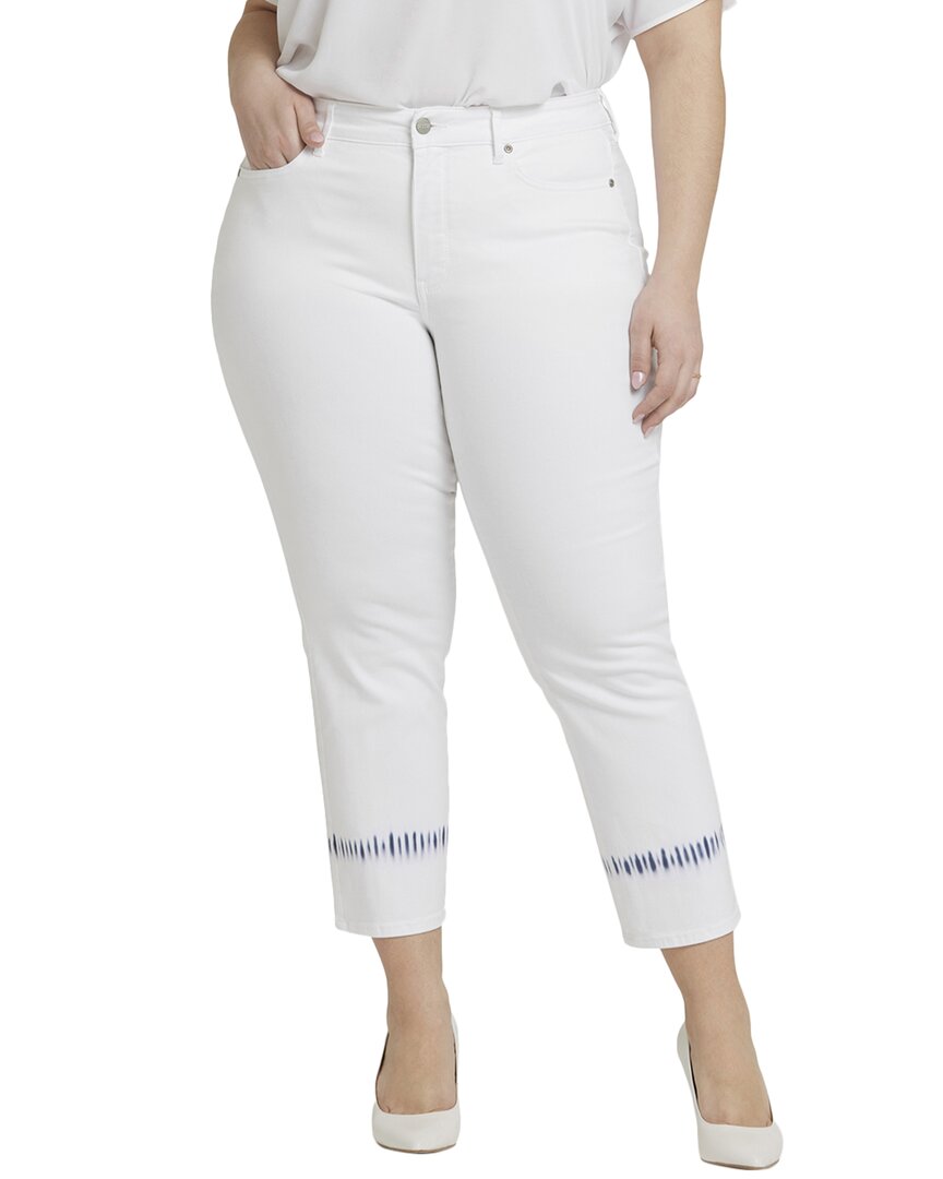 Nydj Plus Marilyn Wave Tie Dye Ankle Crop Jean Multi