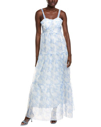 Ipponelli Tiered Organza Maxi Dress