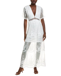 Ipponelli Embroidered Mesh Maxi Dress