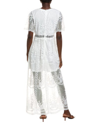 Ipponelli Embroidered Mesh Maxi Dress