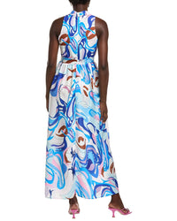 Ipponelli Scarf Neck Midi Dress