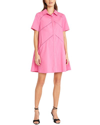 Donna Morgan Shirt Dress Pink