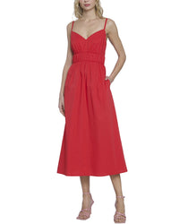 Donna Morgan Midi Dress Red