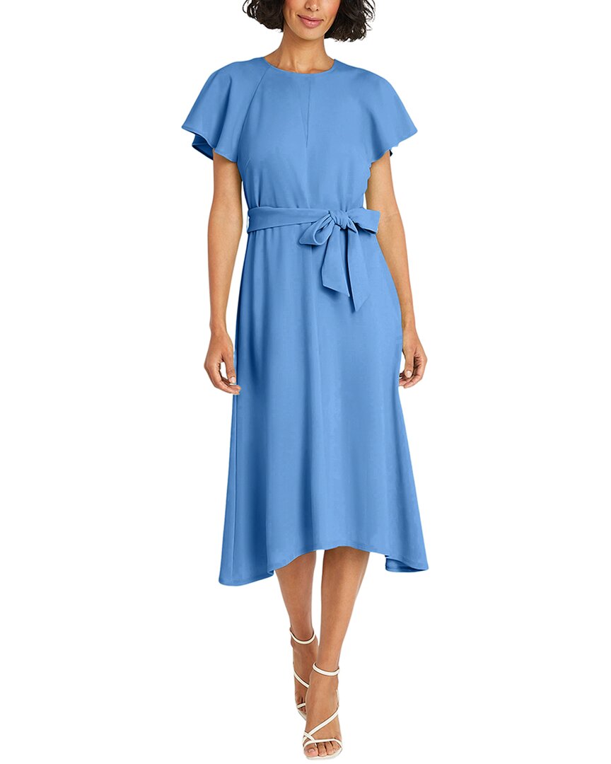 Maggy London Midi Dress 0 Blue