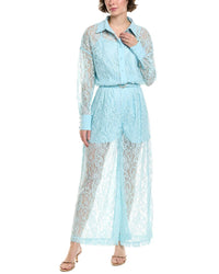 Beulah 2Pc Shirt & Pant Set Blue