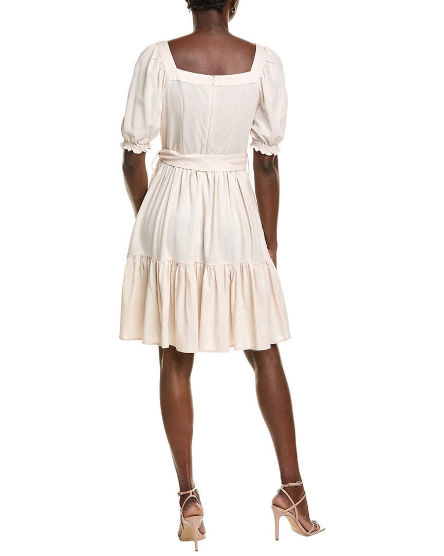 Bgl Linen-Blend Mini Dress