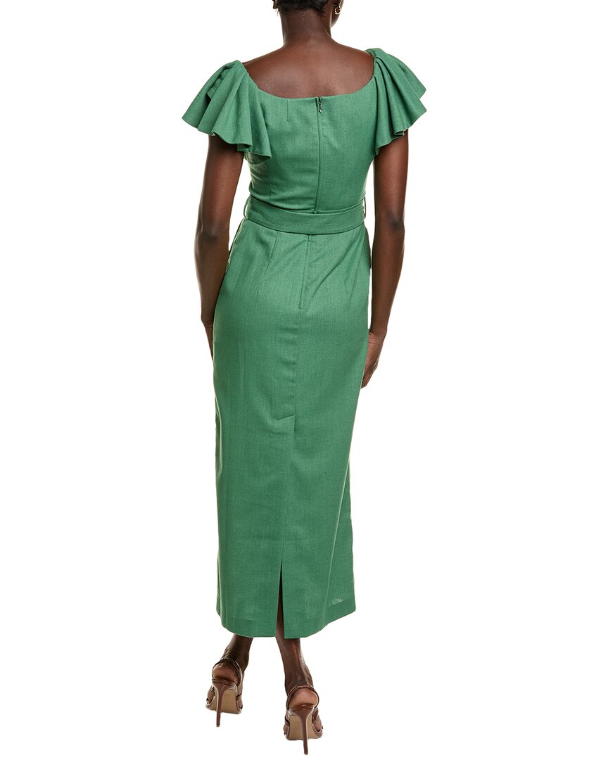 Bgl Linen-Blend Midi Dress