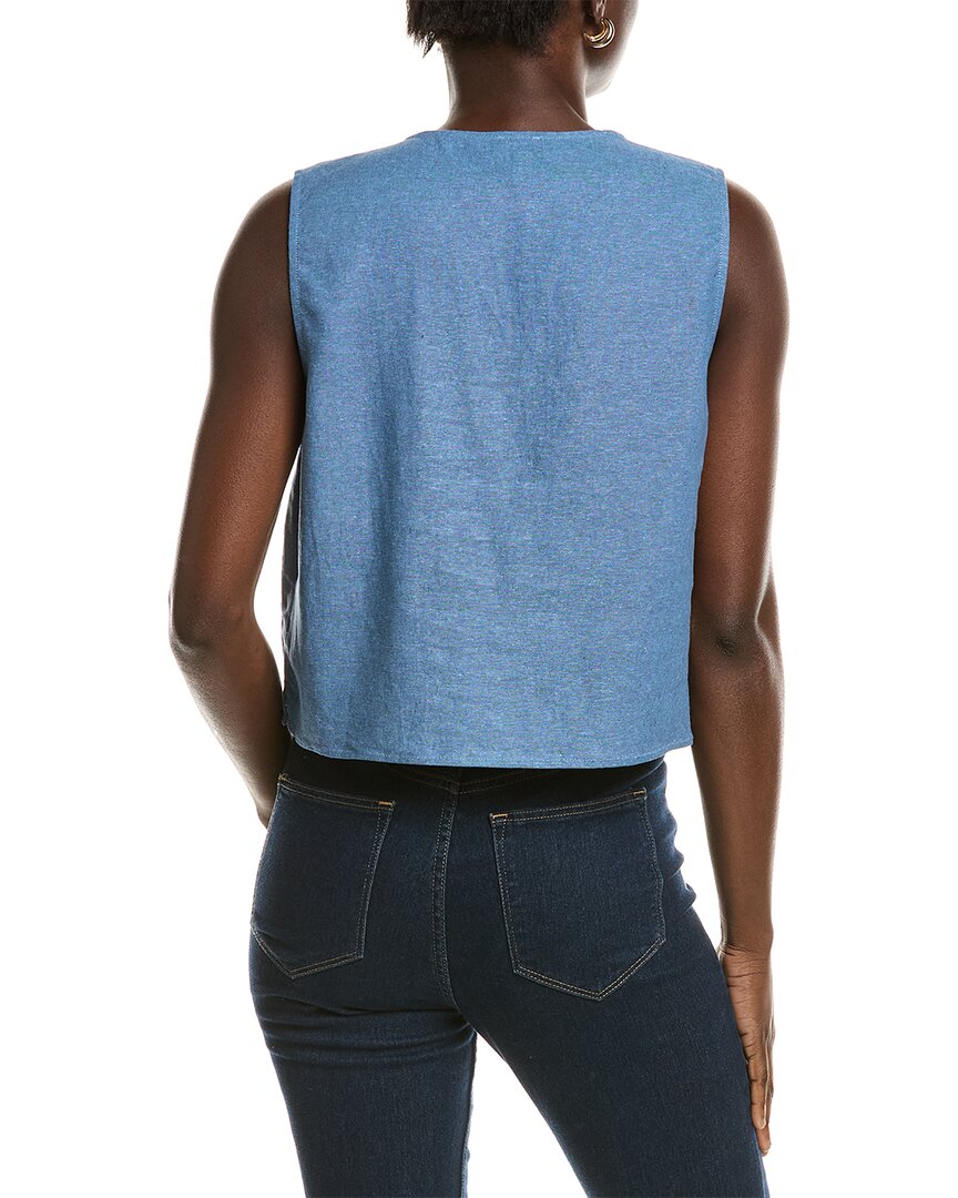 Jones New York Linen-Blend Crop Top