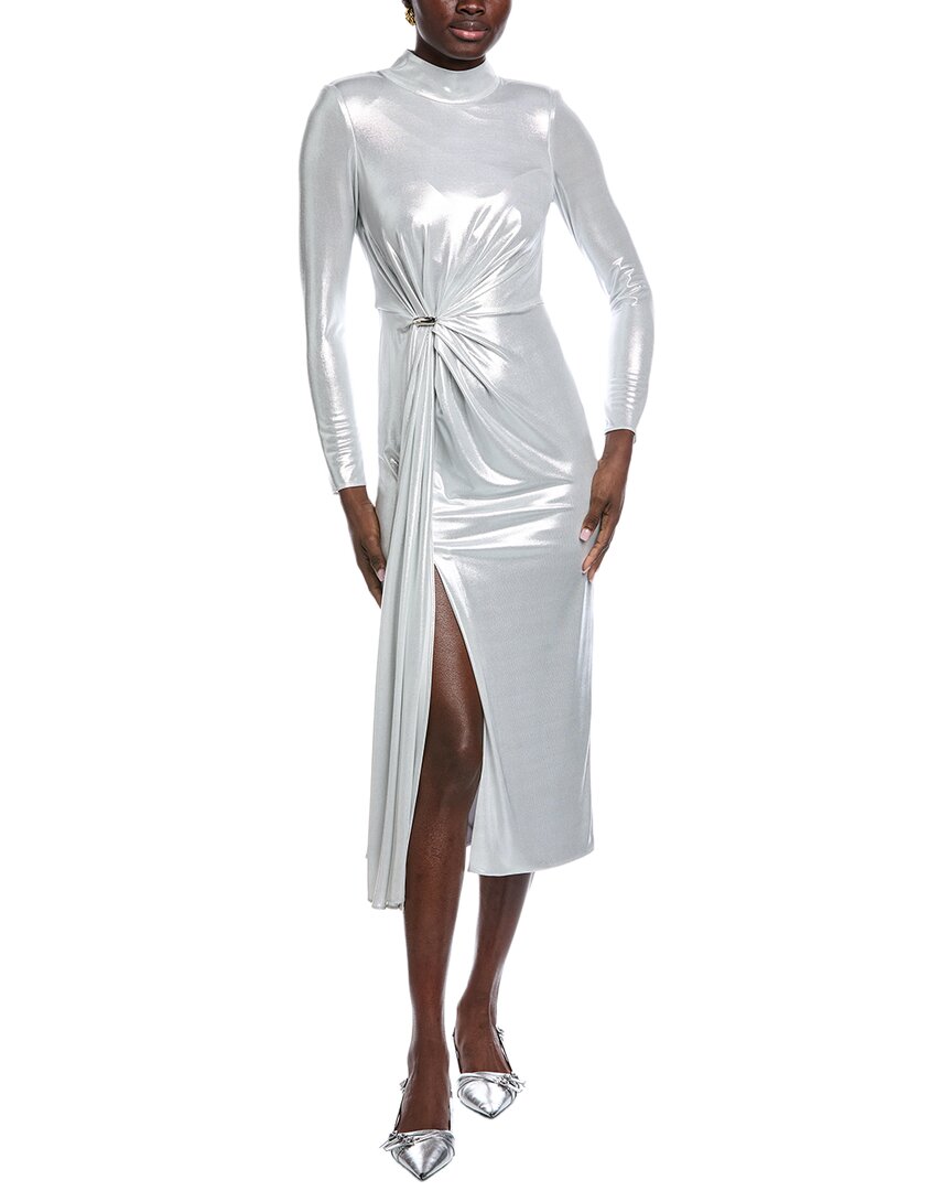 Carla Ruiz Gathered Front Midi Dress