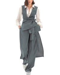 Bgl 3Pc Wool-Blend Vest, Pant, & Skirt Set