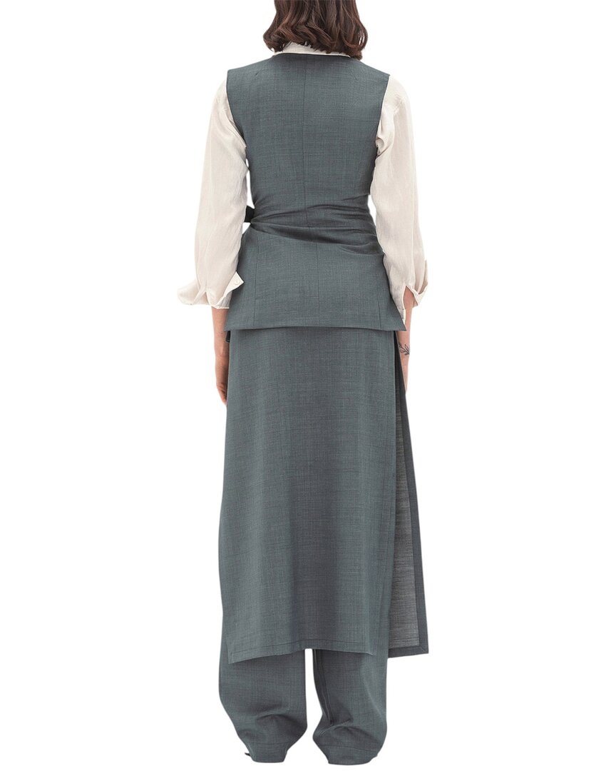 Bgl 3Pc Wool-Blend Vest, Pant, & Skirt Set