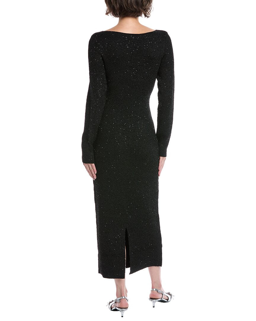 Lela Rose Sequin Midi Sweaterdress