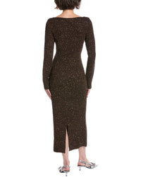 Lela Rose Sequin Midi Sweaterdress