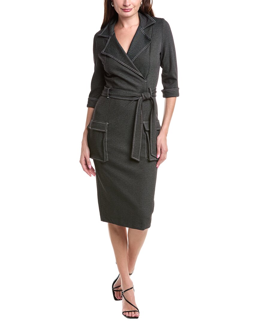 Black Halo Iria Sheath Dress Blue