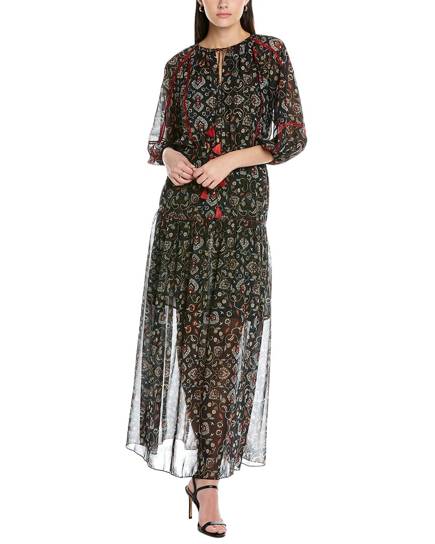 Sachin & Babi Dalton Midi Dress Brown Multi 2