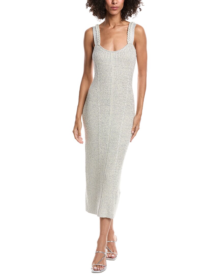 Amur Indiyah Metallic Knit Midi Dress