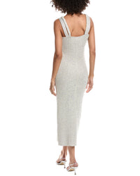 Amur Indiyah Metallic Knit Midi Dress