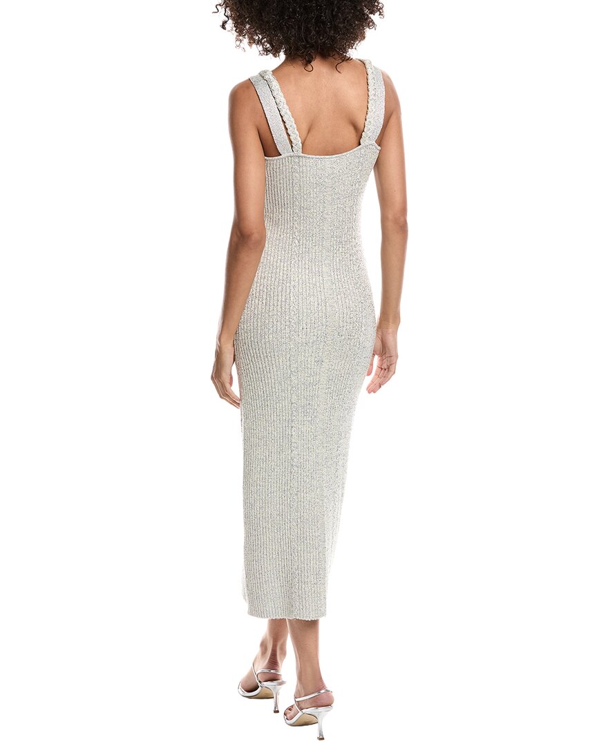 Amur Indiyah Metallic Knit Midi Dress