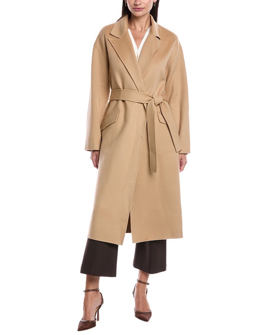 Theory Wool & Cashmere-Blend Robe Coat