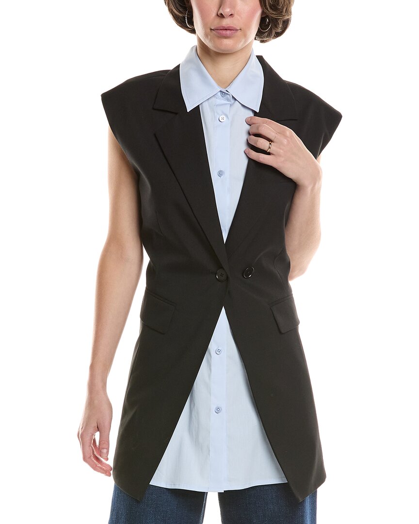 Kenneth Cole Layered Vest Black