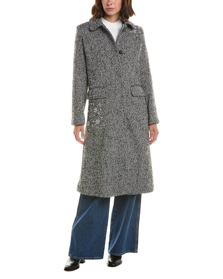 Cece Ladylike Wool-Blend Coat