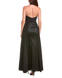 Aidan Mattox Crossover Halter Gown