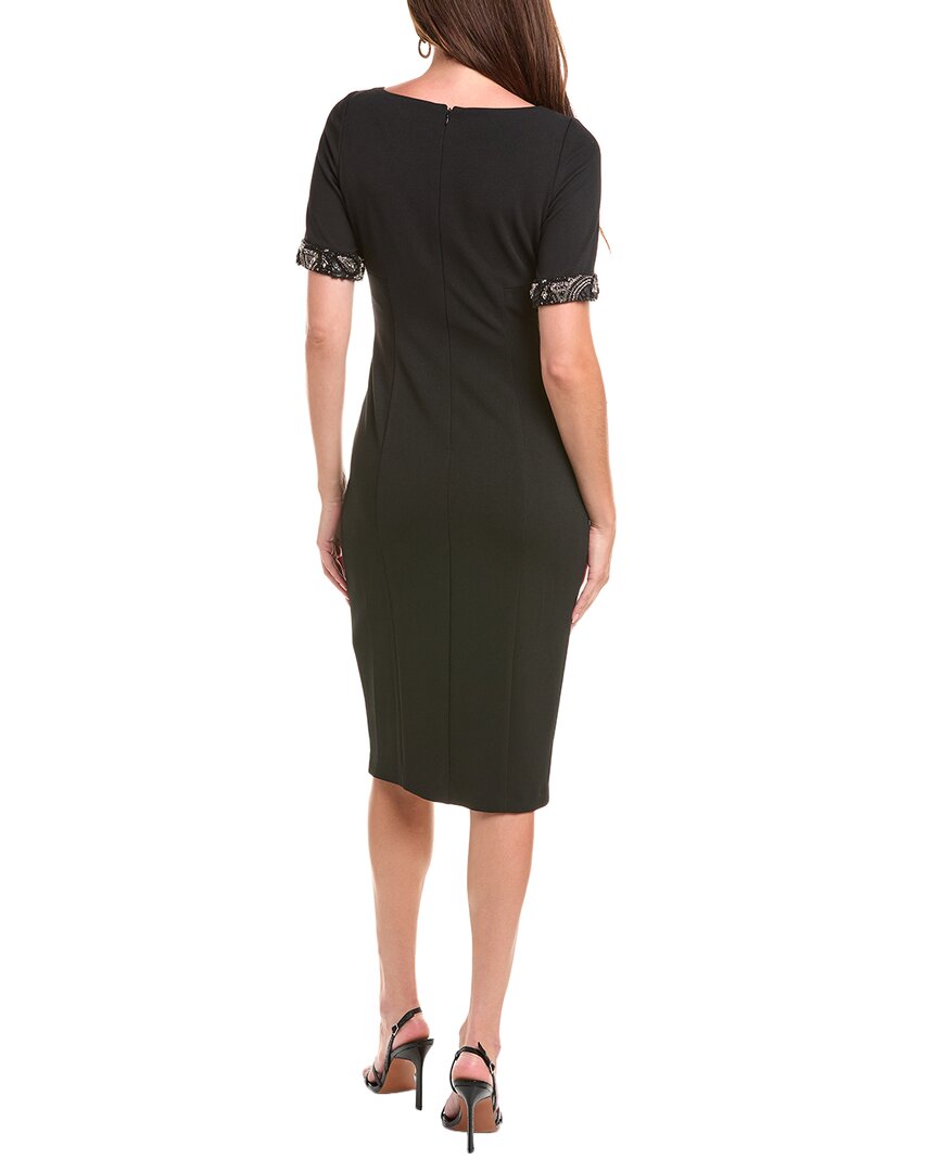 Aidan Mattox Aidan Mattox Beaded Cuff Sheath Dress