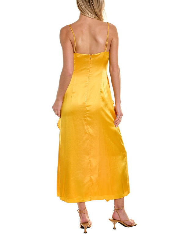 Amur Leena Pleated Maxi Dress