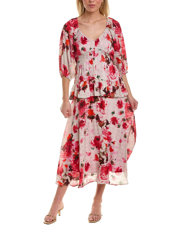 Taylor Jacquard Midi Dress