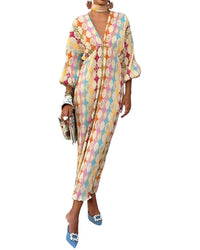 MIRA RICHI Enjoy Petra Midi Dress
