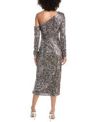 Tadashi Shoji Tadashi Shoji Sevilla Sequin One-Shoulder Midi Dress
