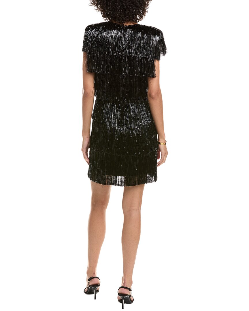 Tadashi Shoji Spritz Metallic Fringe Mini Dress – Bluefly