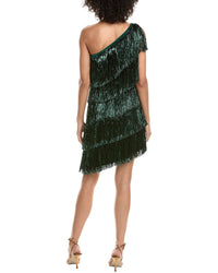 Tadashi Shoji Sonny Metallic Fringe Mini Dress