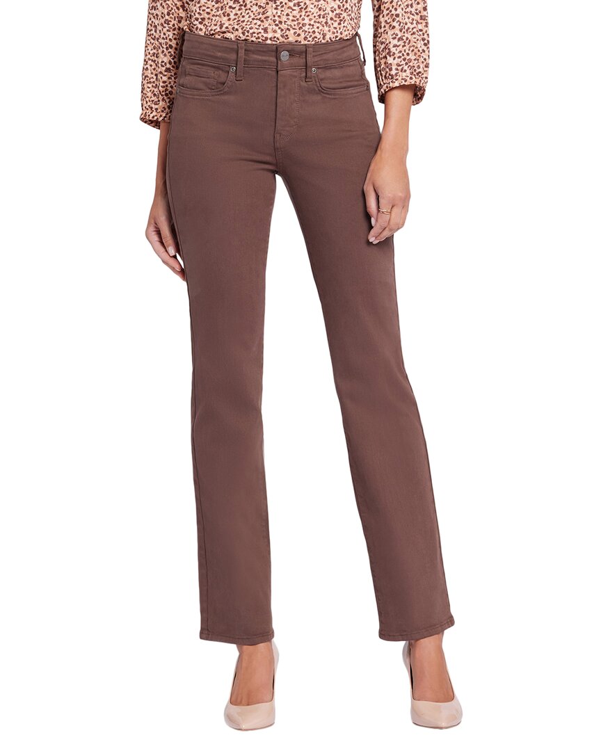 Nydj Petite Marilyn Coffee Bean Straight Leg Jean