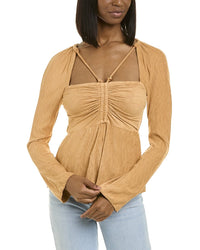 Simkhai Alanna Top Brown Multi Regular 0 (XS)