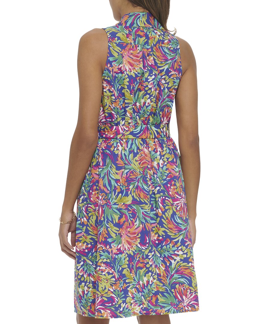 Kensie Printed Poplin Mini Dress