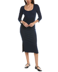 Maison Maar Maison Maar Long Sleeve Wrap Midi Dress