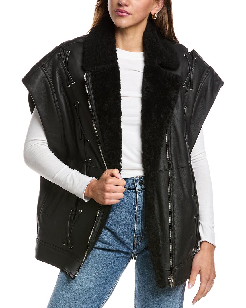 Iro Fjord Leather & Shearling Jacket