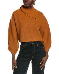 The Sei The Sei Crossback Wool & Cashmere-Blend Sweater