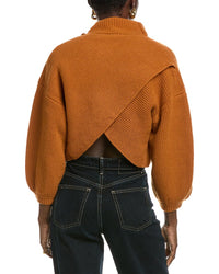 The Sei The Sei Crossback Wool & Cashmere-Blend Sweater